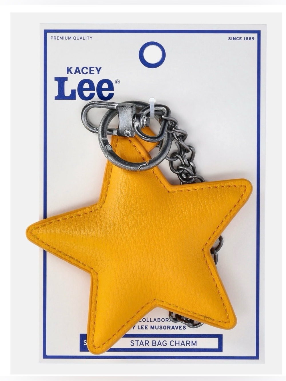 Lee - Yellow Star Bag Charm Keychain
